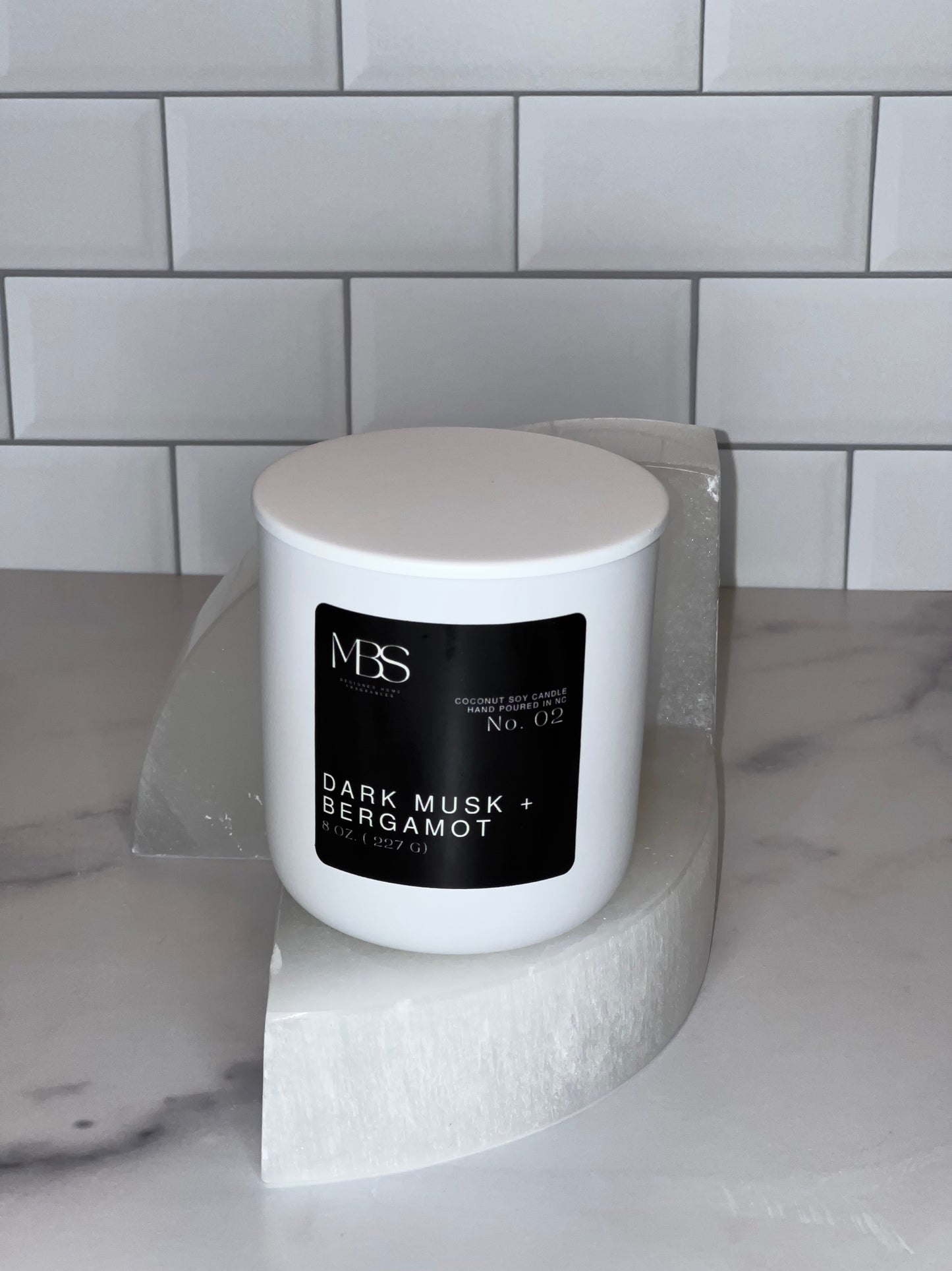 Dark Musk + Bergamot | No. 02 Candle - Mind Body & Scents, LLC