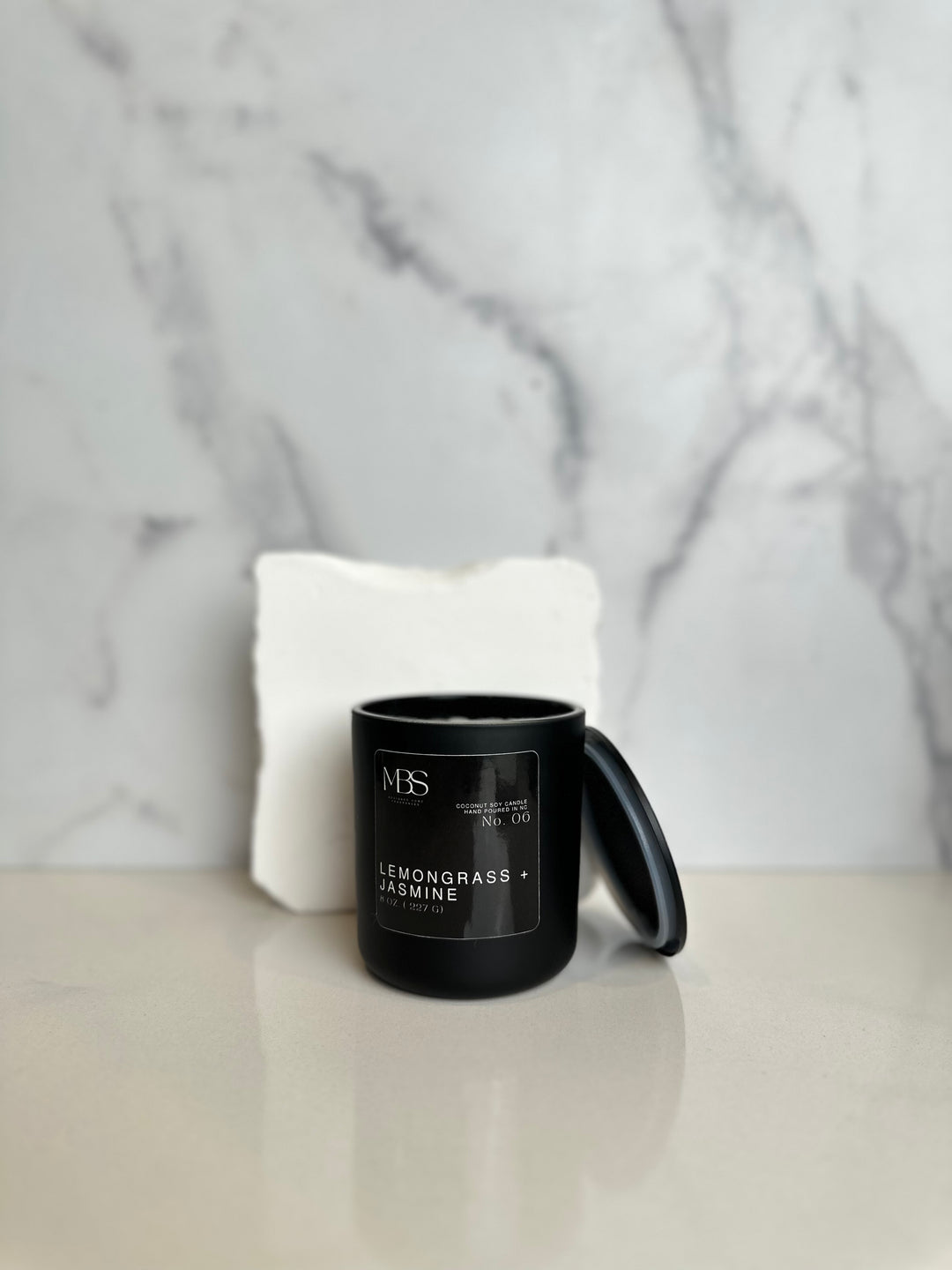 Lemongrass + Jasmine | No. 06 Candle - Mind Body & Scents, LLC