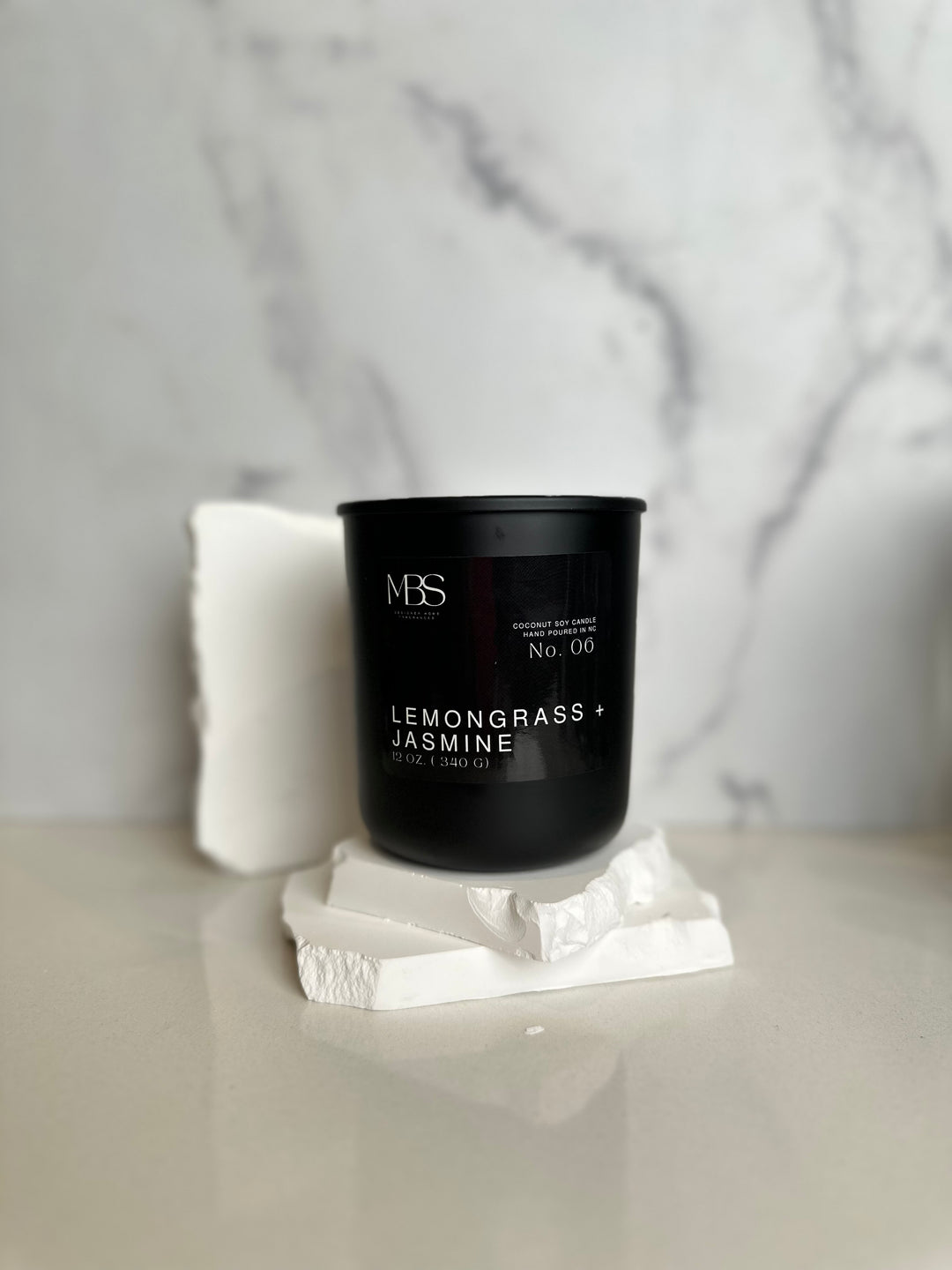 Lemongrass + Jasmine | No. 06 Candle - Mind Body & Scents, LLC