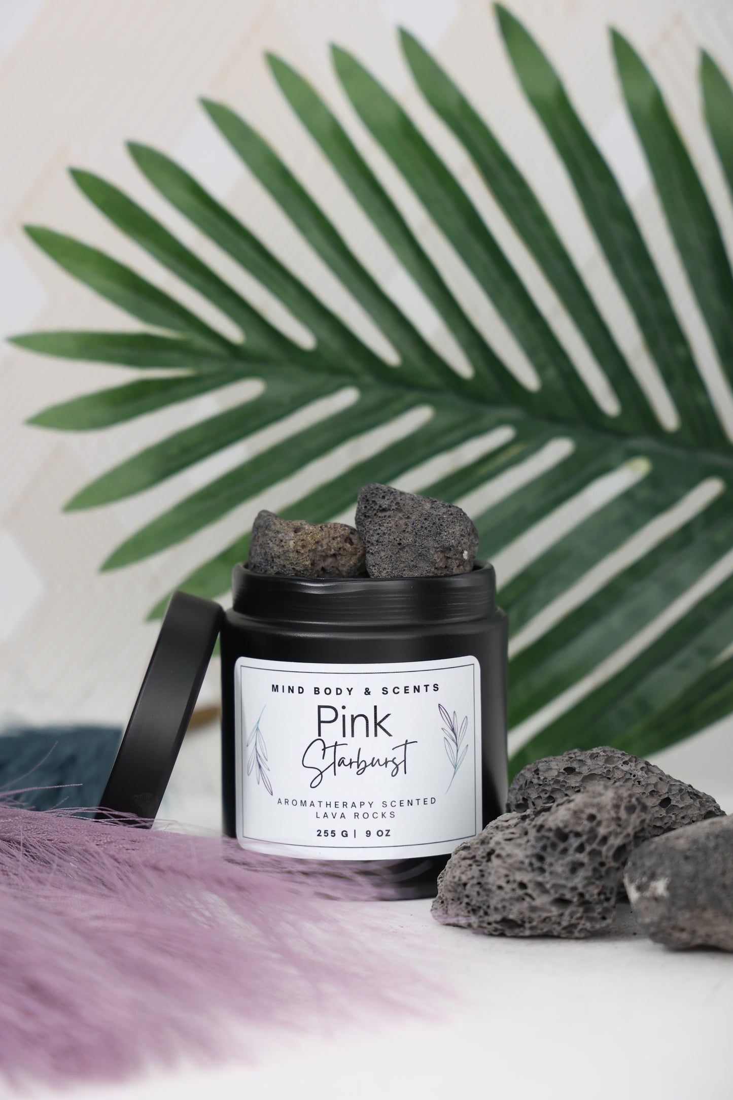 Pink Starburst | 9 oz Lava Rocks - Mind Body & Scents, LLC