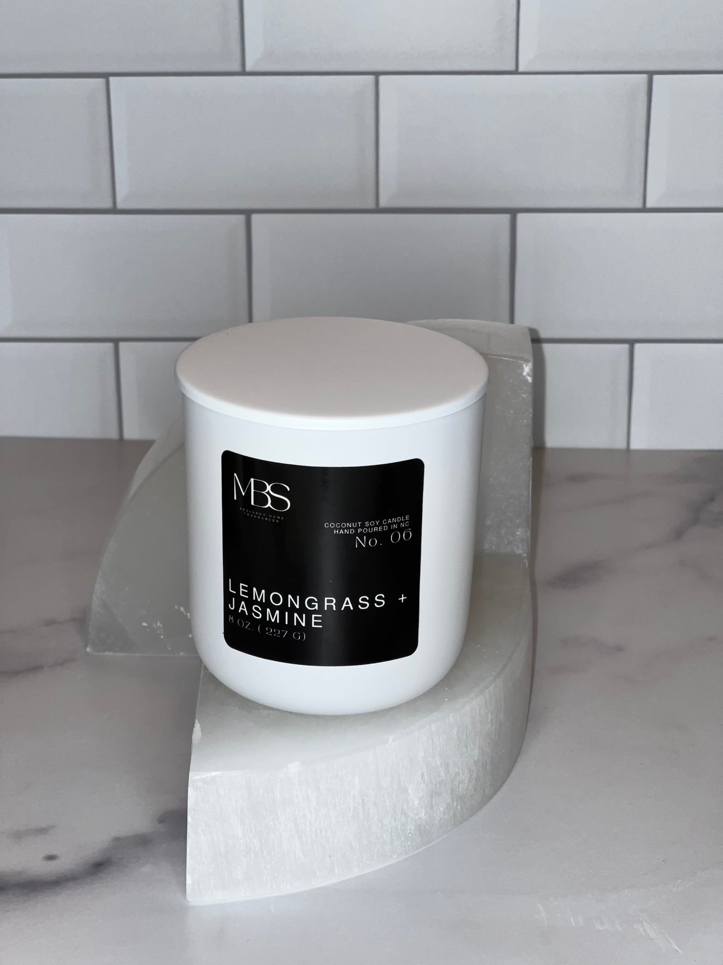 Lemongrass + Jasmine | No. 06 Candle - Mind Body & Scents, LLC