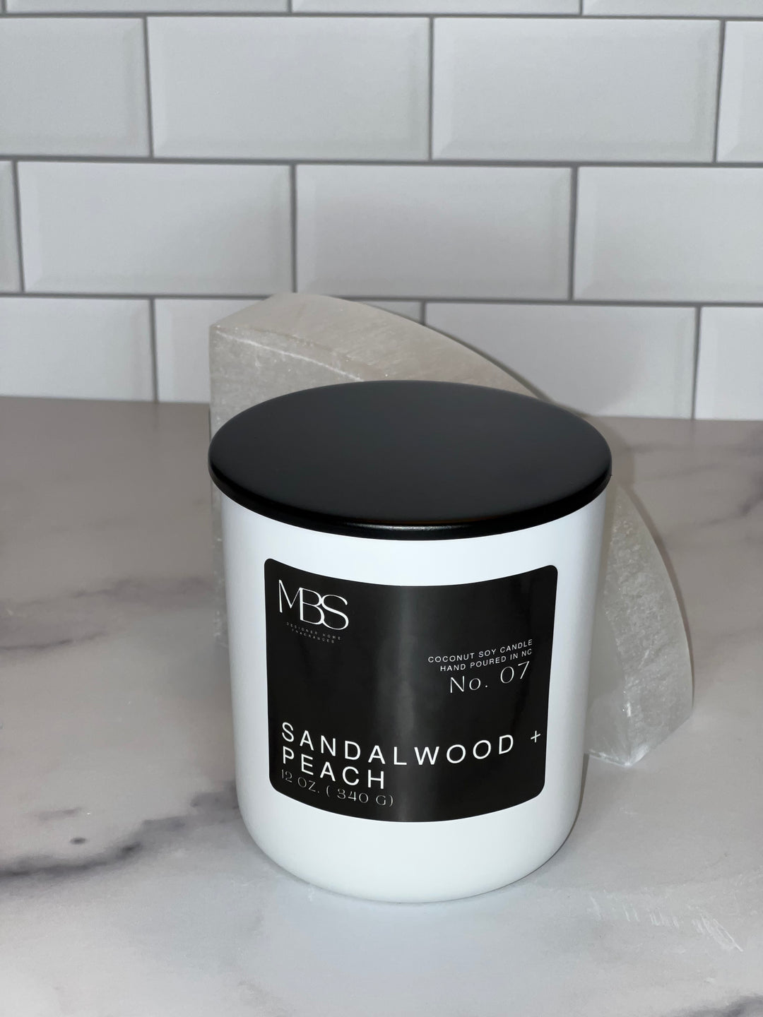 Sandalwood + Peach | No. 07 Candle - Mind Body & Scents, LLC