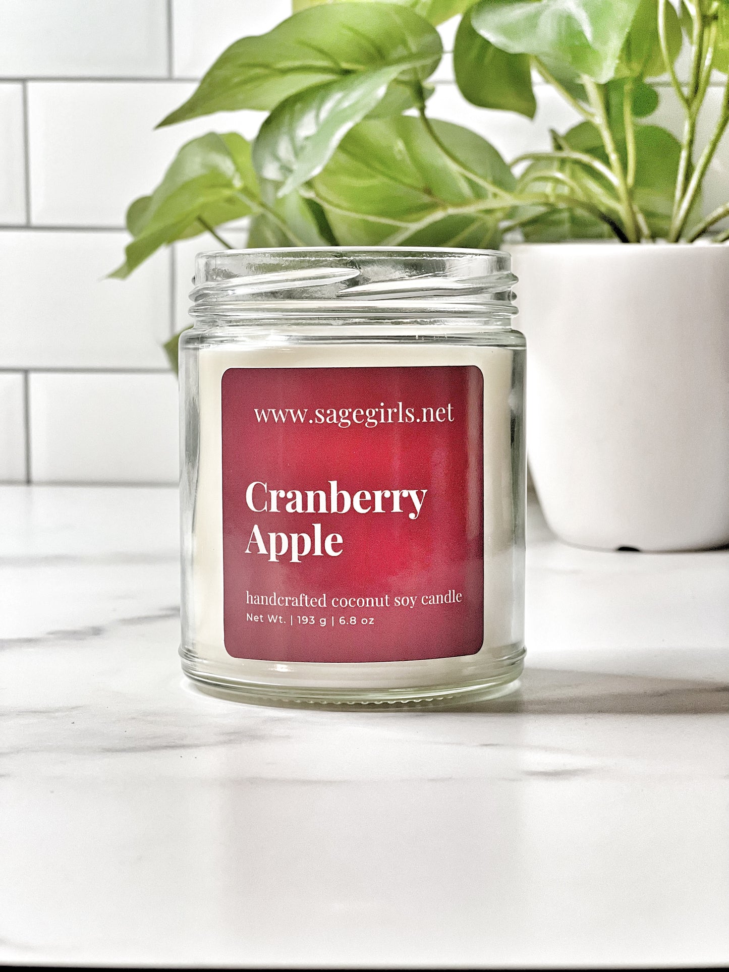 Cranberry Apple | 6.8oz S.A.G.E. Fundraiser Candle - Mind Body & Scents, LLC