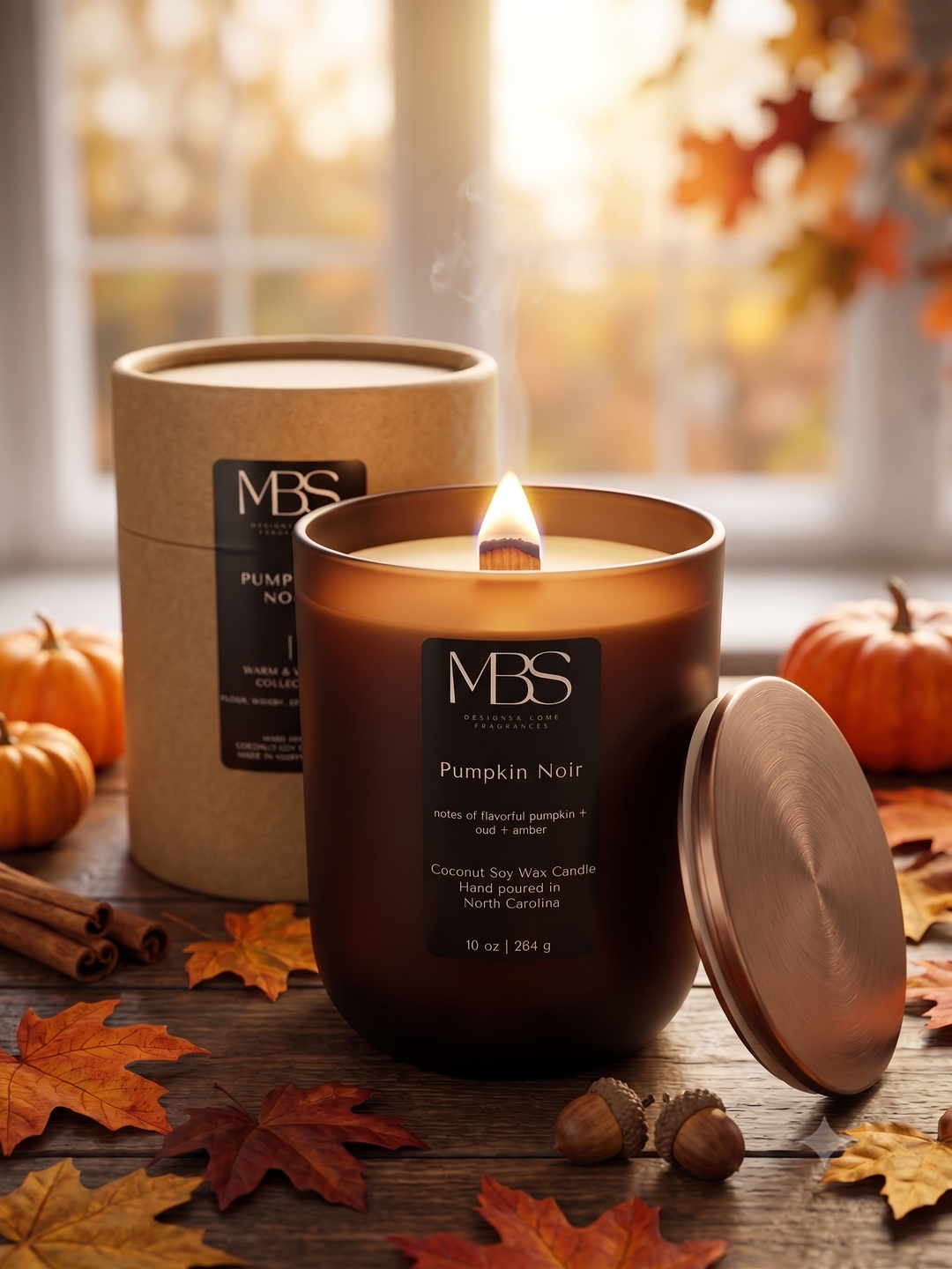 Pumpkin Noir | Fall Candles - Mind Body &amp; Scents, LLC