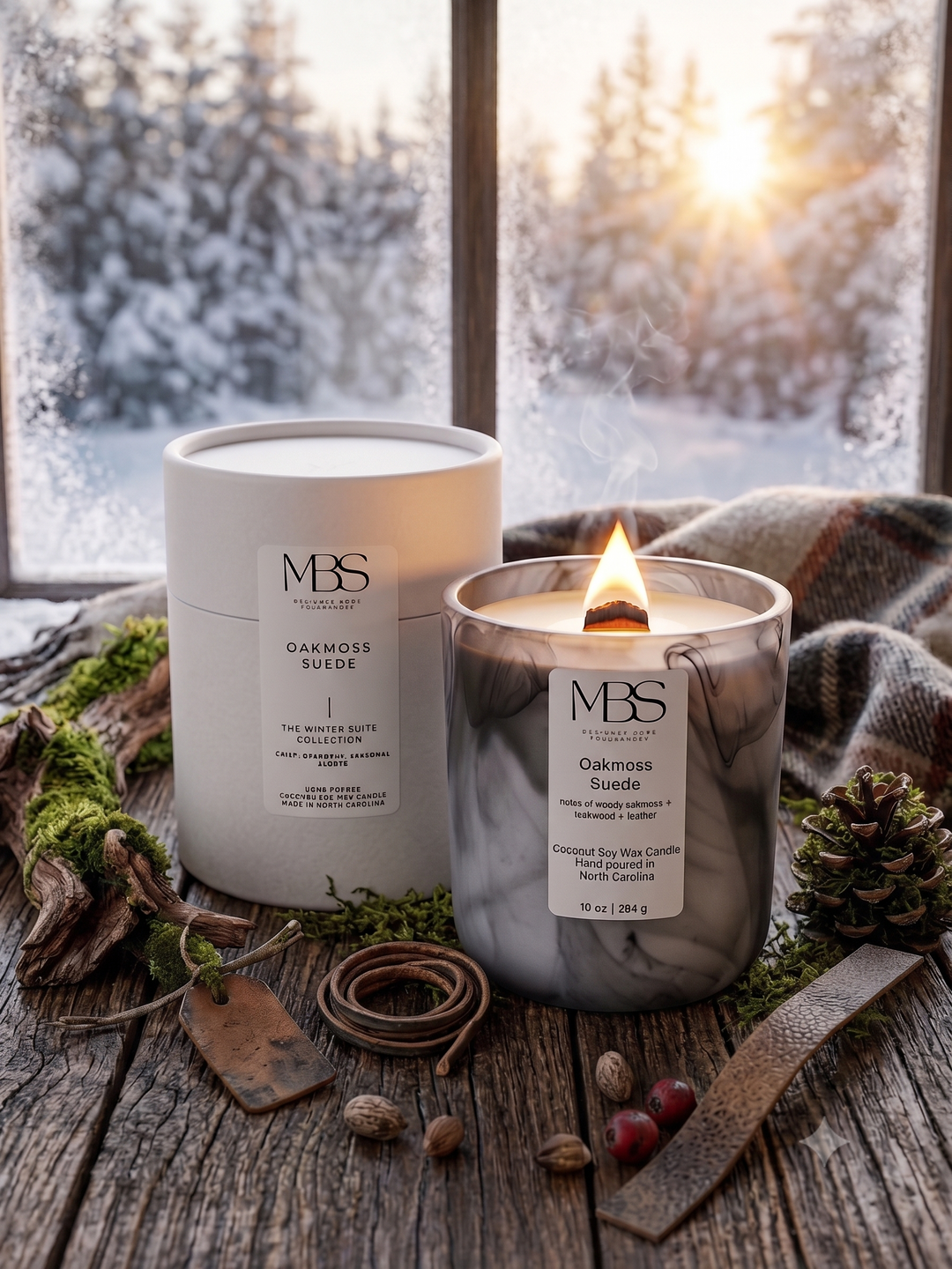 Oakmoss Suede | Winter Candle 10oz