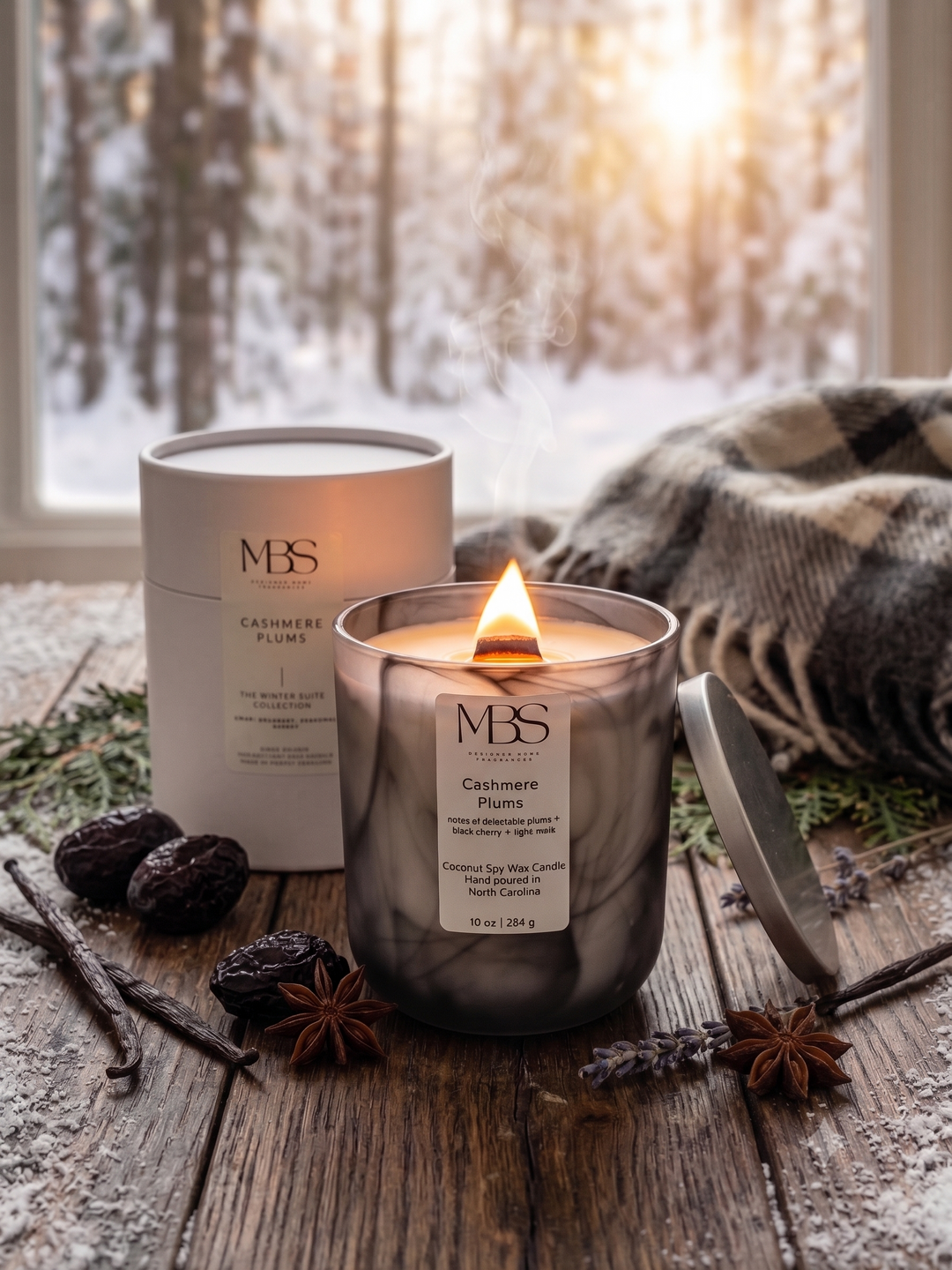 Cashmere Plums| Winter Candle 10oz