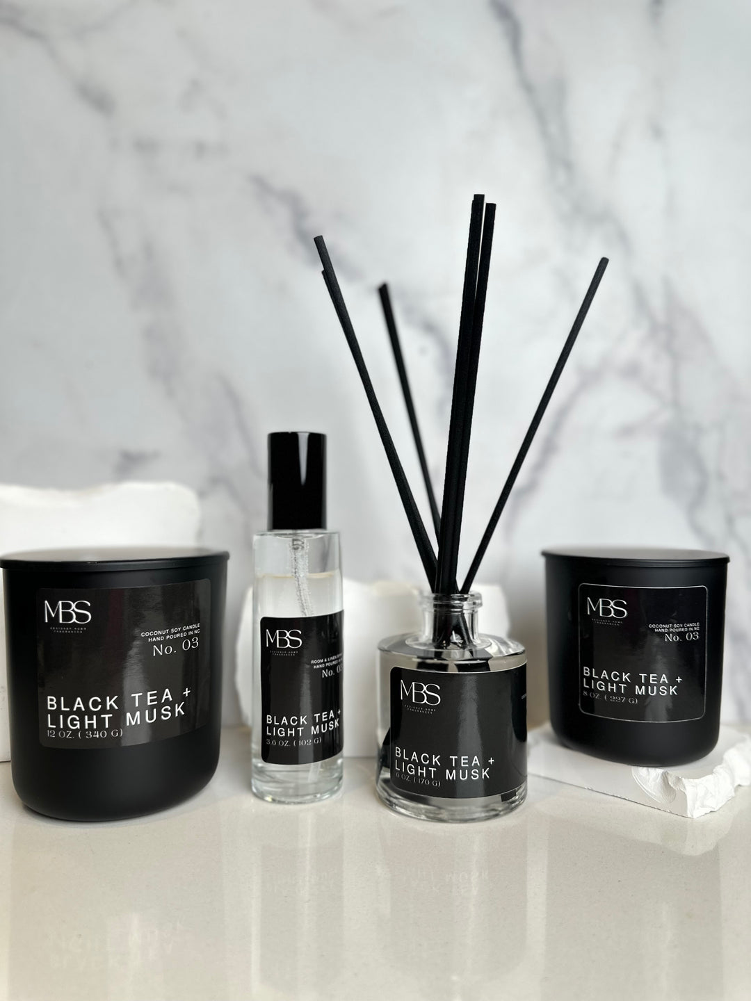 Black Tea + Light Musk Scent