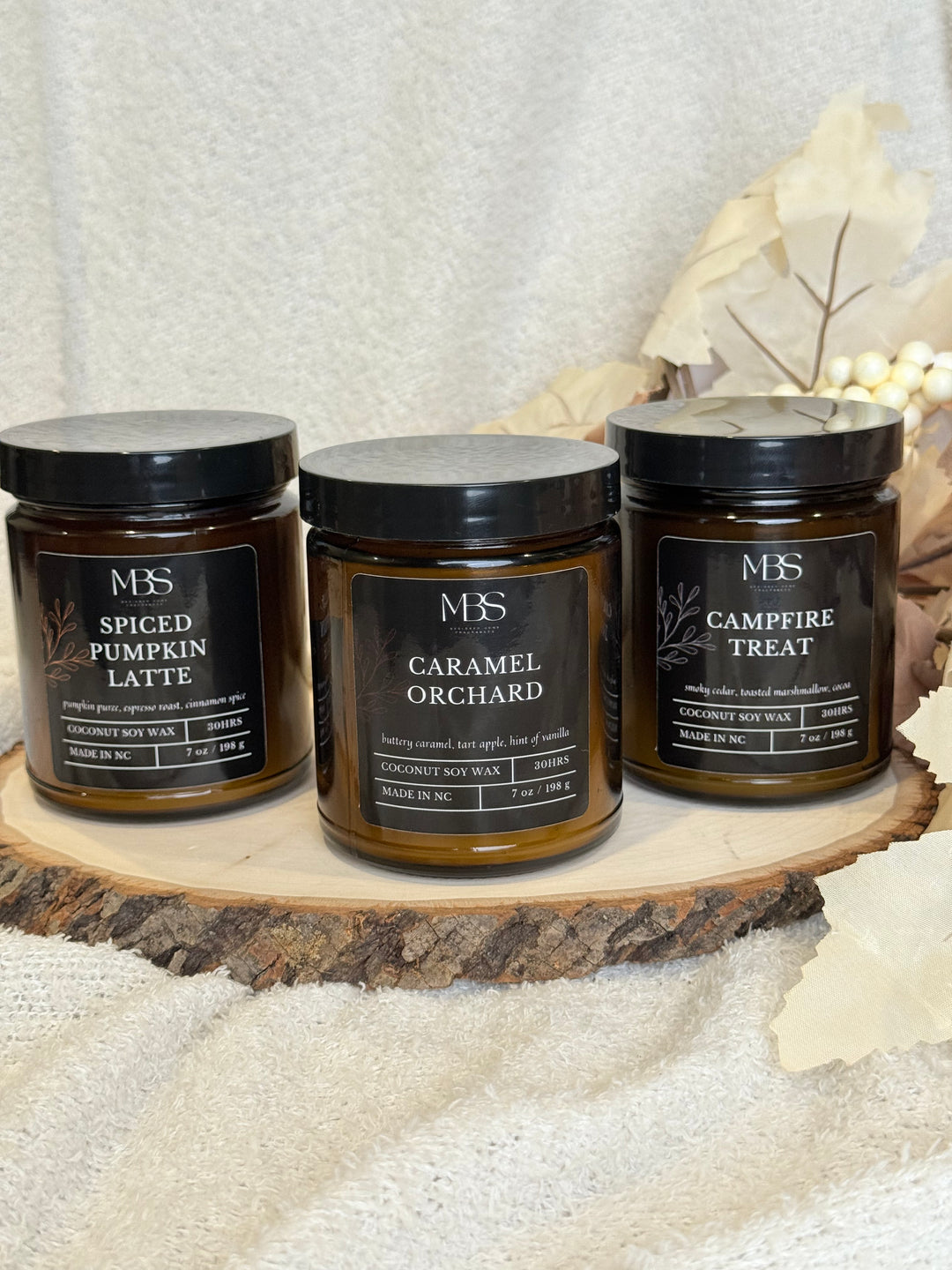 Sweet Indulgence Trio | Fall Candle 3-pack - Mind Body & Scents, LLC