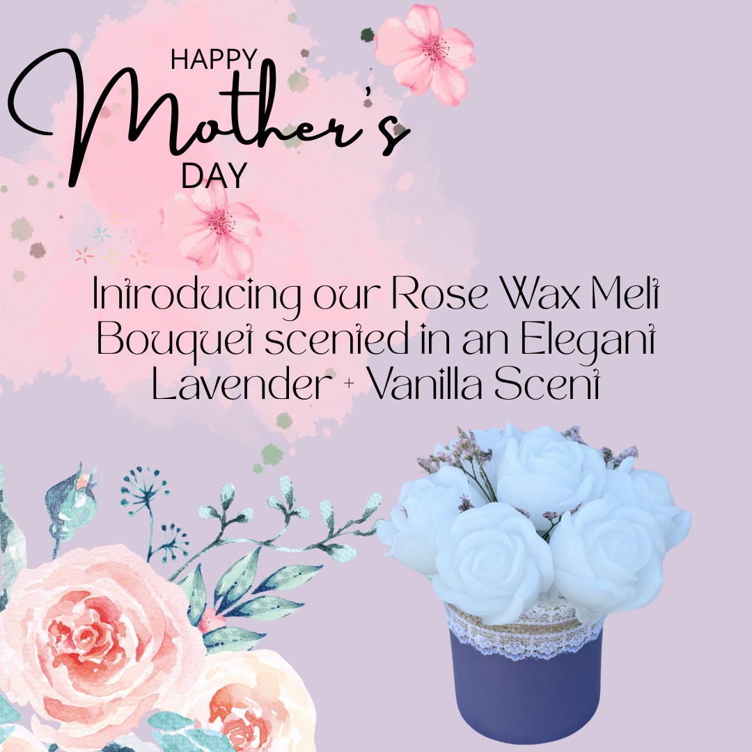 Mother's Day Rose Wax Melt Bouquet - Mind Body & Scents, LLC