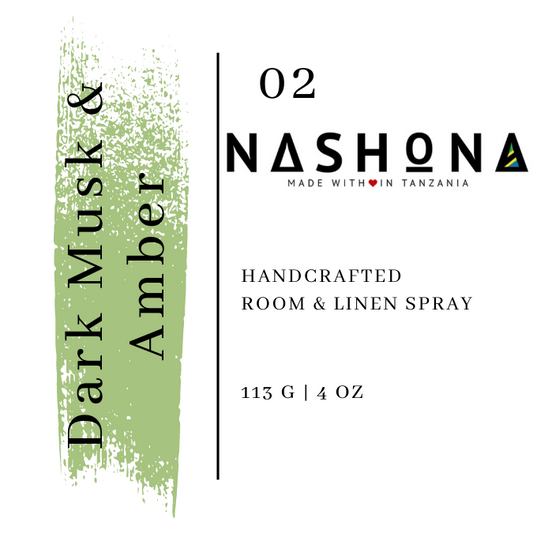 Nashona Dark Musk & Amber | 4oz Room Spray - Mind Body & Scents, LLC