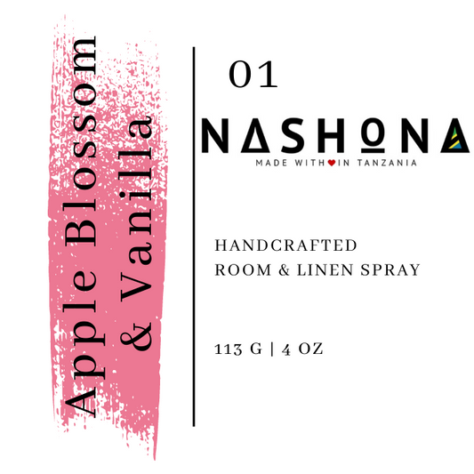 Nashona Apple Blossom & Vanilla | 4oz Room Spray - Mind Body & Scents, LLC