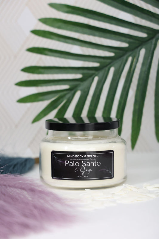 Palo Santo & Sage | 9 oz Candle - Mind Body & Scents, LLC